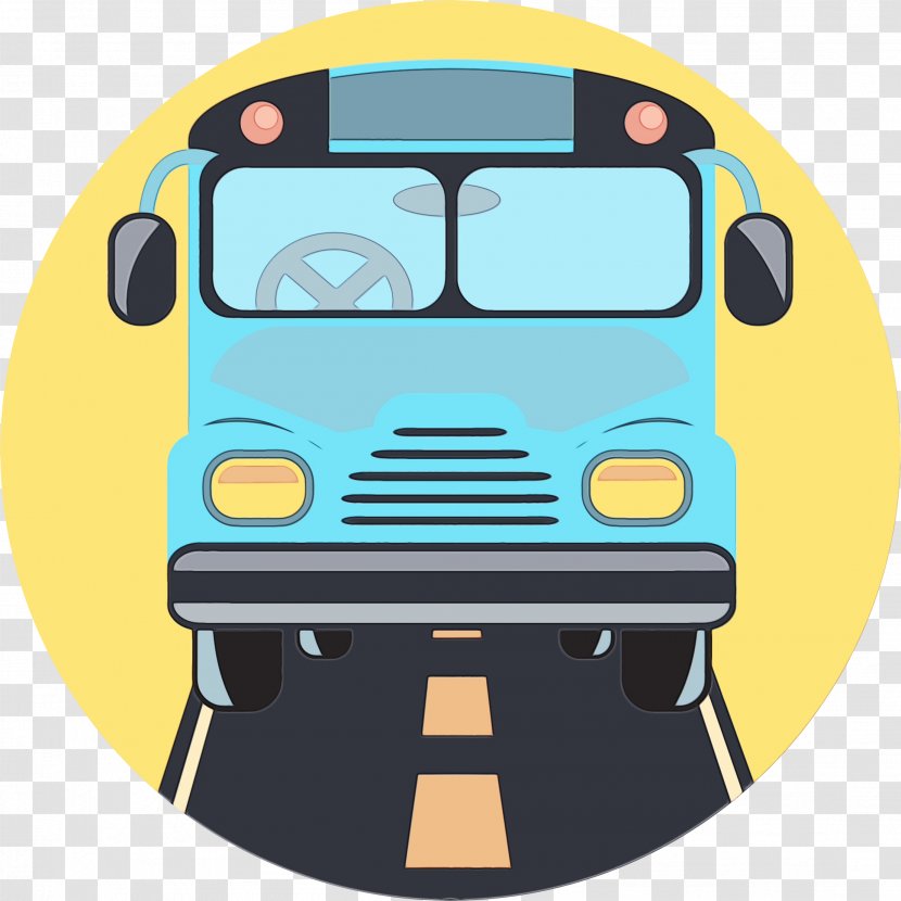 School Bus - Car - Train Public Transport Transparent PNG