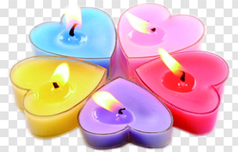 Candle Heart Romance Love - Creative Poster Transparent PNG