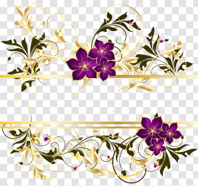 Arabesque Idea - Decorative Arts - Gold Floral Transparent PNG