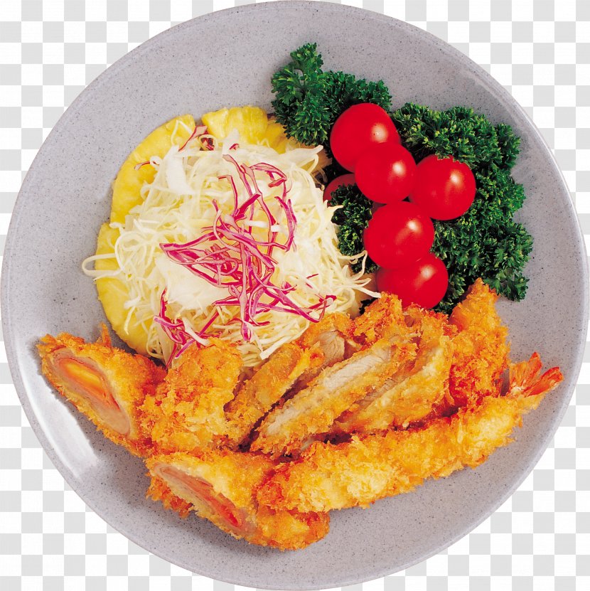 Fried Chicken Omelette Vegetarian Cuisine Thai Muesli - Eating - Ramen Transparent PNG