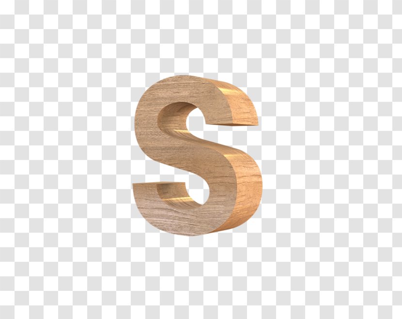 Wood Letter English Alphabet - S Transparent PNG