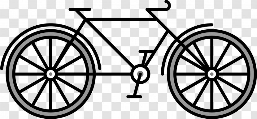 Bicycle Cycling - Monochrome Transparent PNG