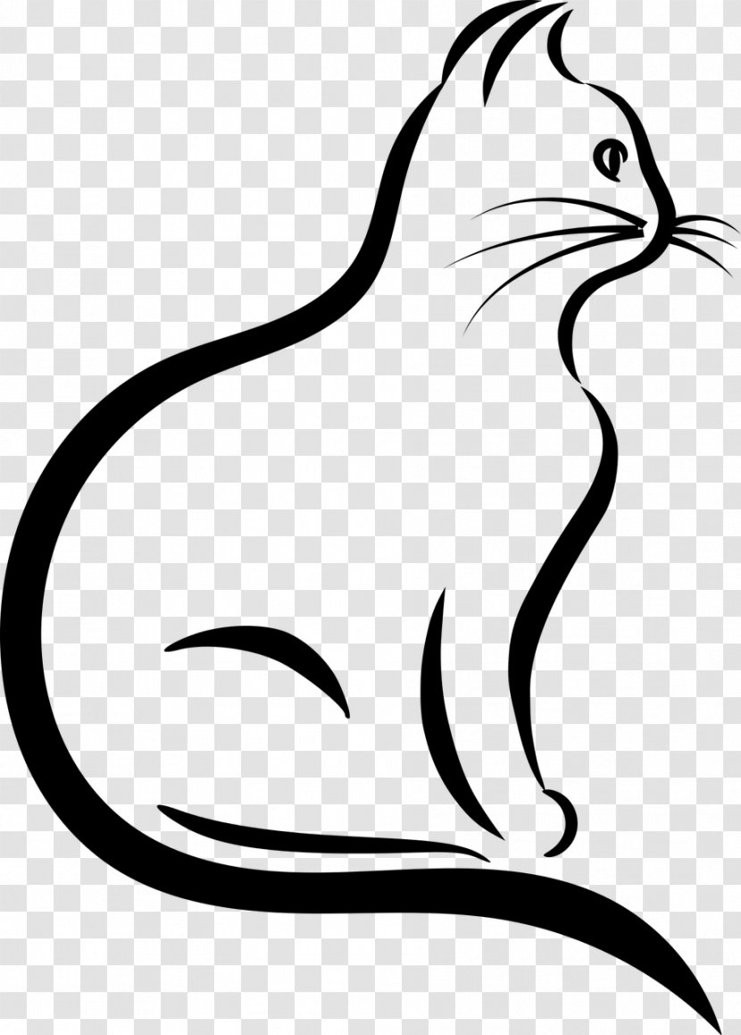 Cat Silhouette Drawing Clip Art Transparent PNG