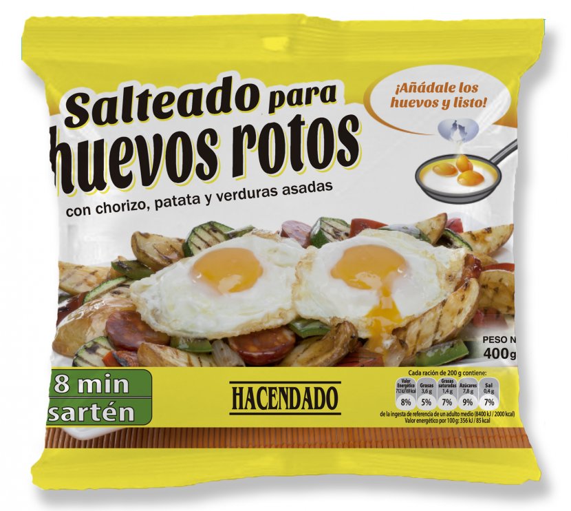 Vegetarian Cuisine Scrambled Eggs Breakfast Huevos Estrellados Mercadona Transparent PNG