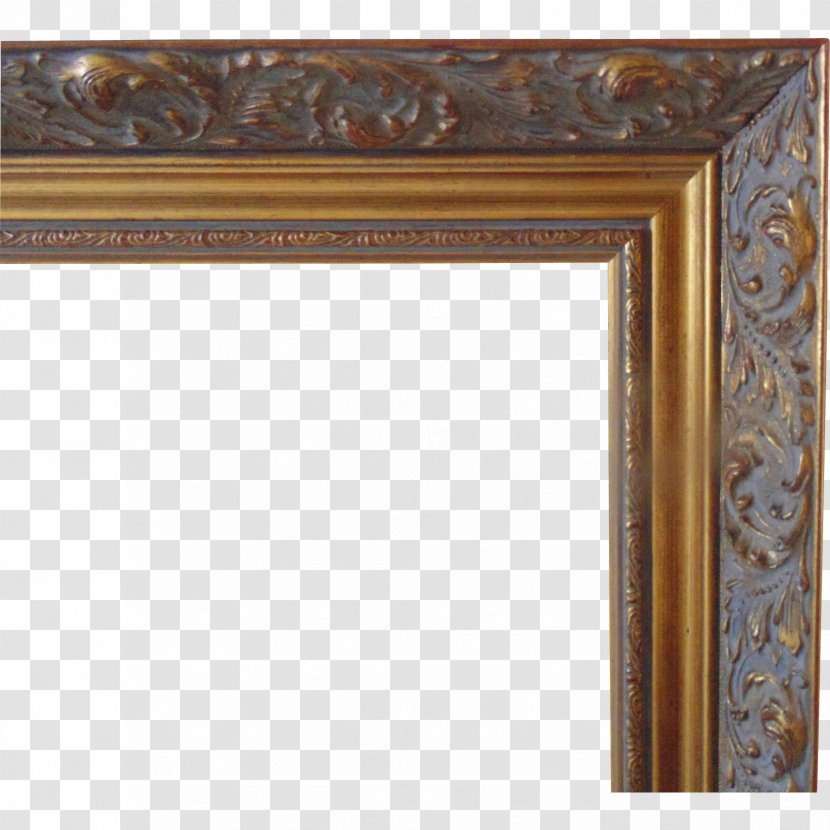 Picture Frames Wood Rococo Mirror Gilding - Carving Transparent PNG