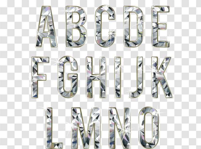 Diamond Letter Font - Transparency And Translucency - Material Effect Transparent PNG