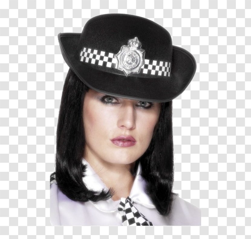 Police Officer Costume Party Woman Bachelorette Hat Transparent PNG