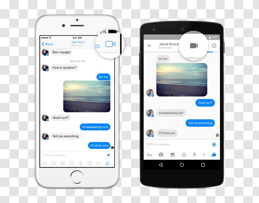 Videotelephony Facebook Messenger Mobile Phones Instant Messaging - Skype Transparent PNG