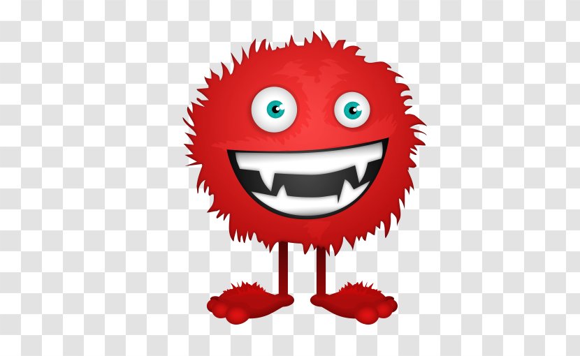 Character Cartoon Monster Illustration - Heart - Red Smiley Glitch Transparent PNG