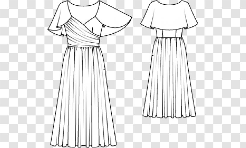 Gown Burda Style Dress Fashion Pattern - Wedding Transparent PNG