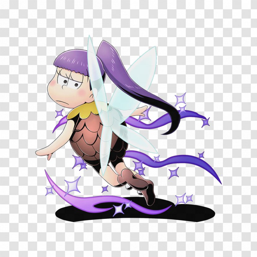 Clip Art Illustration Figurine Fairy Purple - Heart - Osomatsu Transparent PNG