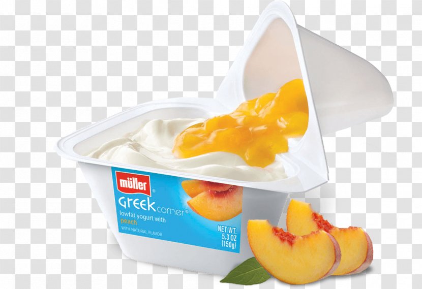 Frozen Yogurt Yoghurt Dairy Products United Kingdom - Dessert - Peach Transparent PNG