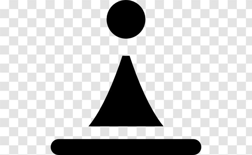 Chess Piece Pawn White And Black In Queen - Point - Geometric Shapes Transparent PNG