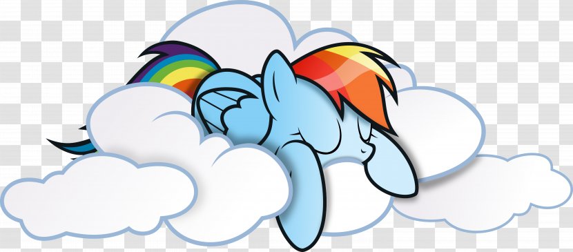 Rainbow Dash Pinkie Pie Rarity Applejack - Watercolor - Cloud Transparent PNG