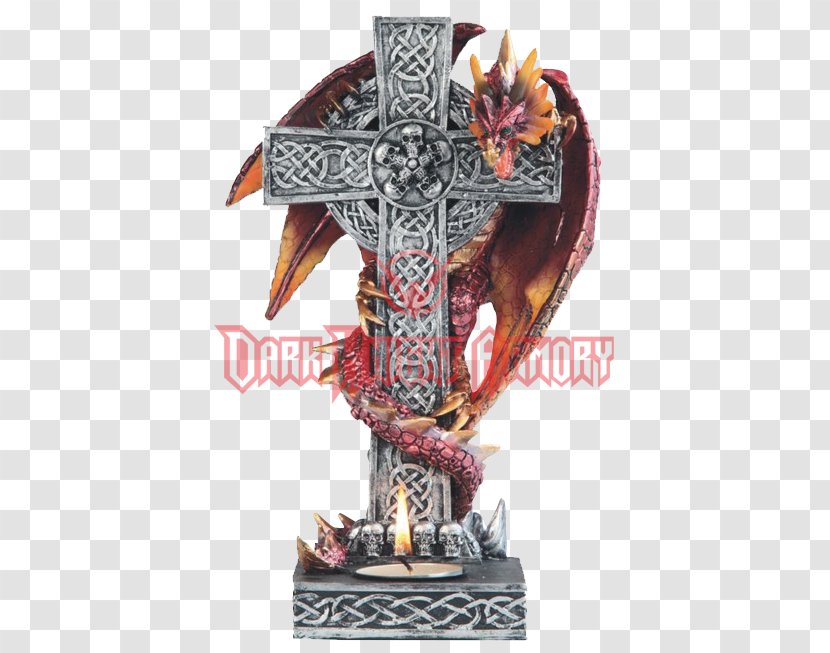 Crucifix Christian Cross Celtic Dragon - Fantasy Transparent PNG