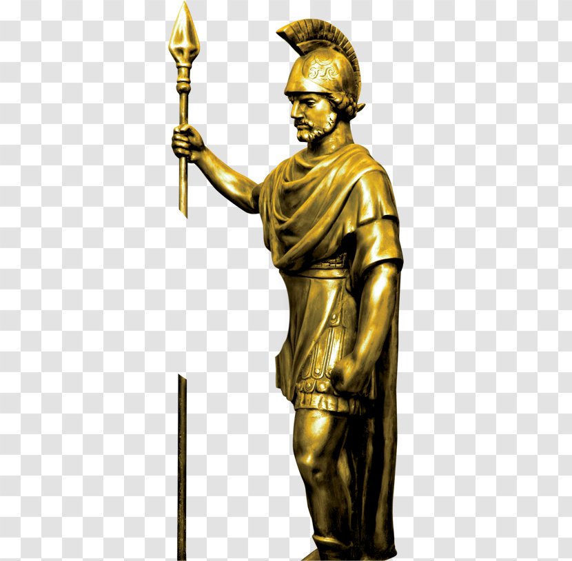 Ancient Rome Statue Sculpture Bushi - Material - Bronze Figures Of Soldiers Transparent PNG