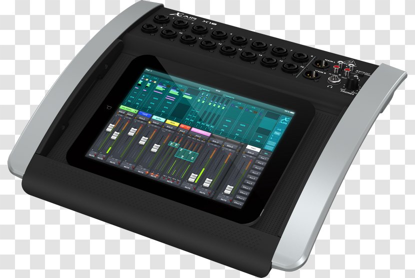 Microphone Digital Mixing Console Audio Mixers Tablet Computers Behringer - Cartoon - Studio Monitors Transparent PNG