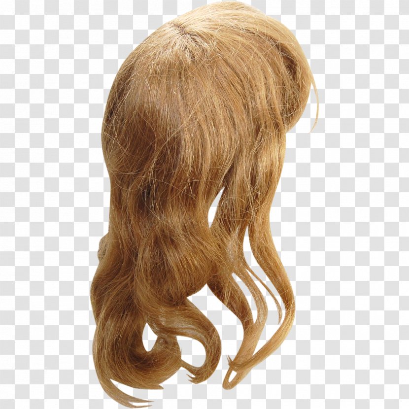 Wig Hair Coloring Blond Bangs - Long - Turban Transparent PNG