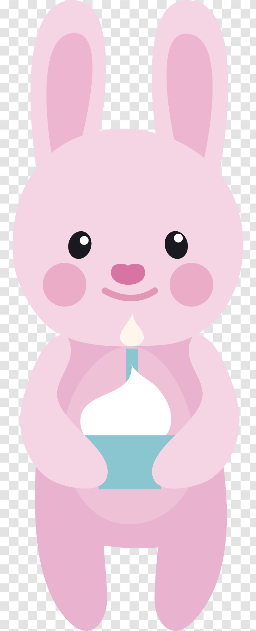 Rabbit Easter Bunny Illustration - Mouse - Vector Cute Little Transparent PNG