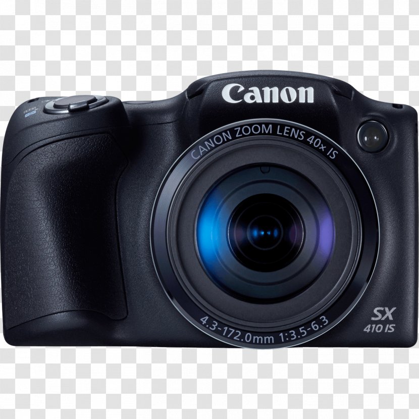 Canon Digital IXUS PowerShot SX410 IS 20.0 MP Compact Camera - Frame - 720pBlack Is CameraBlack + 32GB Top AccessoriesCamera Shooting Transparent PNG