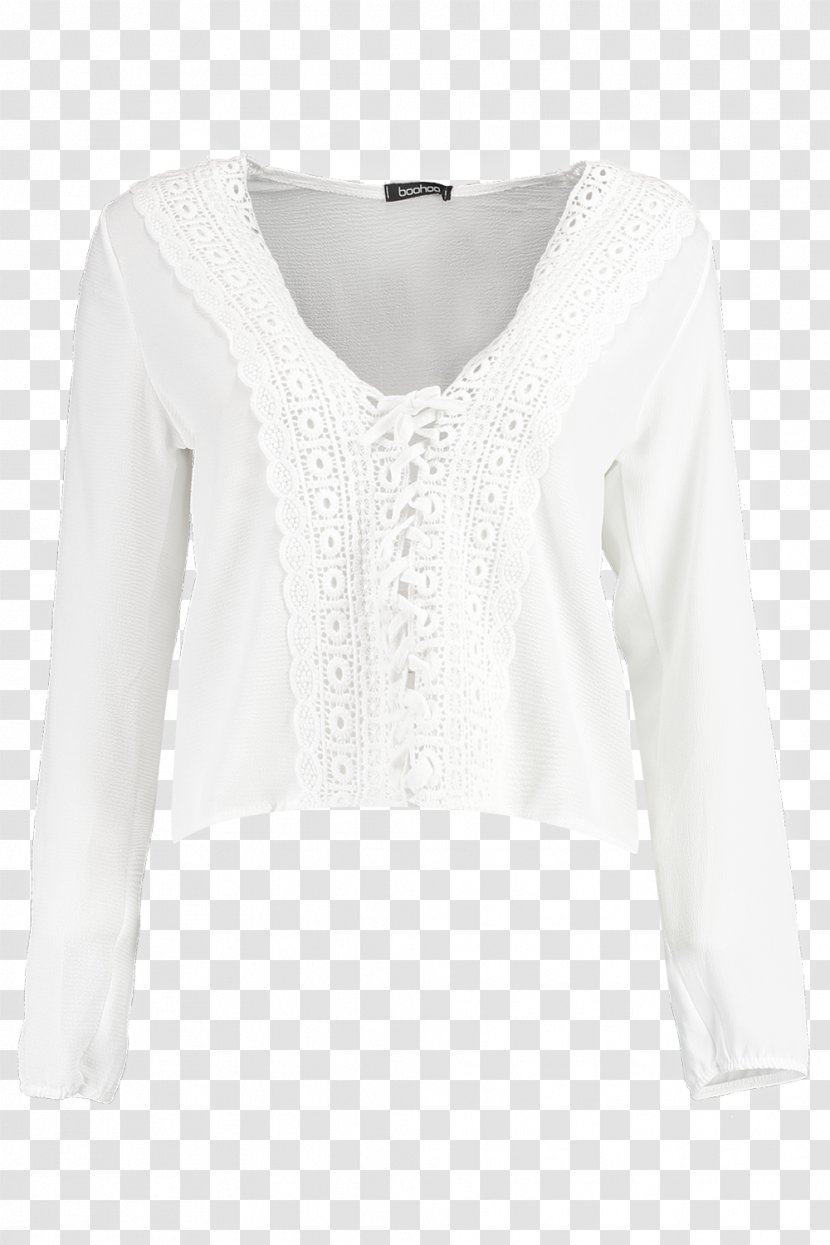 Long-sleeved T-shirt Blouse Top - Necktie Transparent PNG