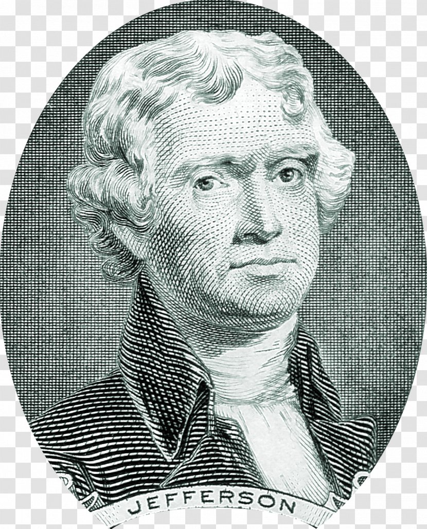 Thomas Jefferson United States Two-dollar Bill One-dollar Dollar - Philosopher - Clinton Transparent PNG