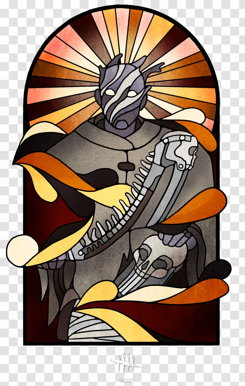 Dead By Daylight Fiction Stained Glass Game Illustration - Dwight Transparent PNG