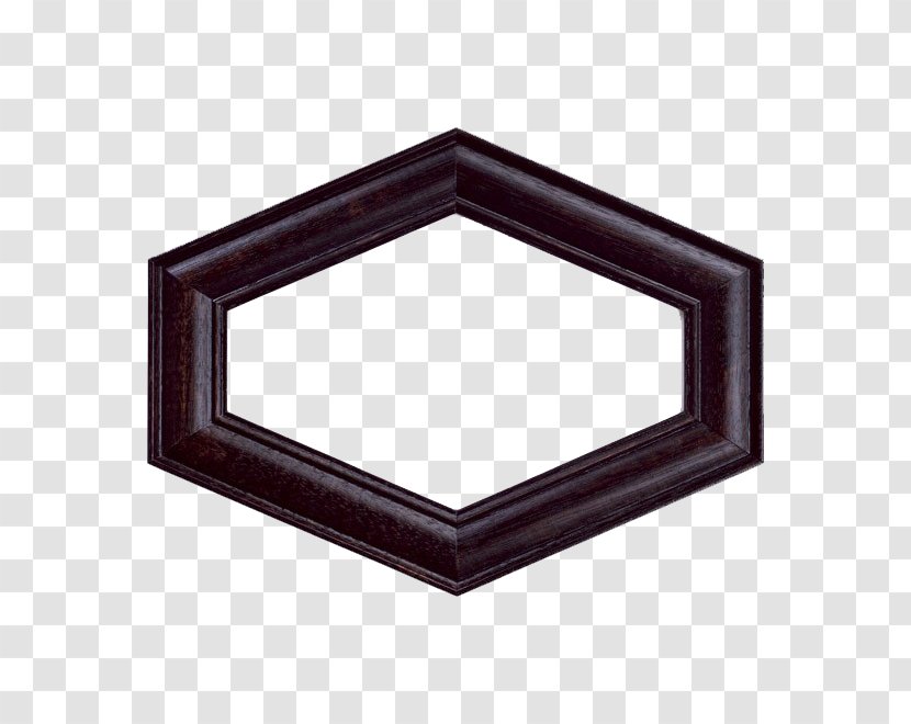 Hexagon Picture Frame Photography - Stock - Black Diamond Transparent PNG