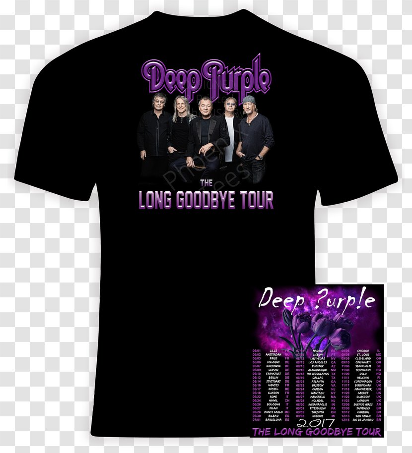 Concert T-shirt El Dorado World Tour The Joshua Tree 2017 No More Tours - Unisex Transparent PNG
