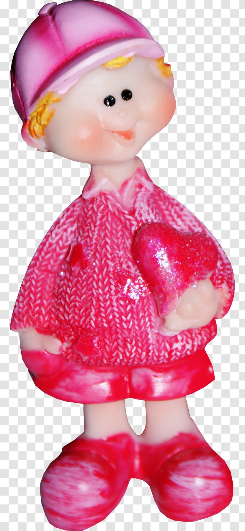Doll Sculpture Child - Figurine - Pink Cute Kids Transparent PNG