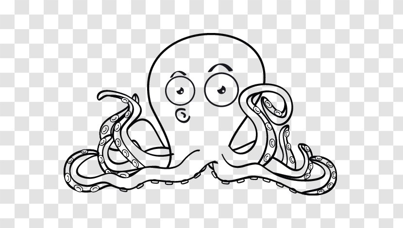 Octopus Drawing Cephalopod Coloring Book - Silhouette - Painting Transparent PNG