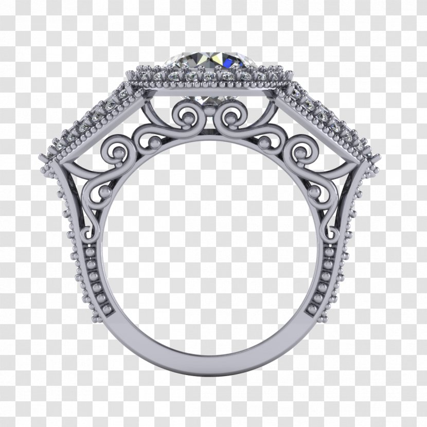 Engagement Ring Body Jewellery Platinum - Halos Transparent PNG