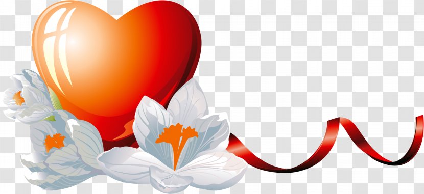 Heart PhotoScape Clip Art - Flower - Romantic Transparent PNG