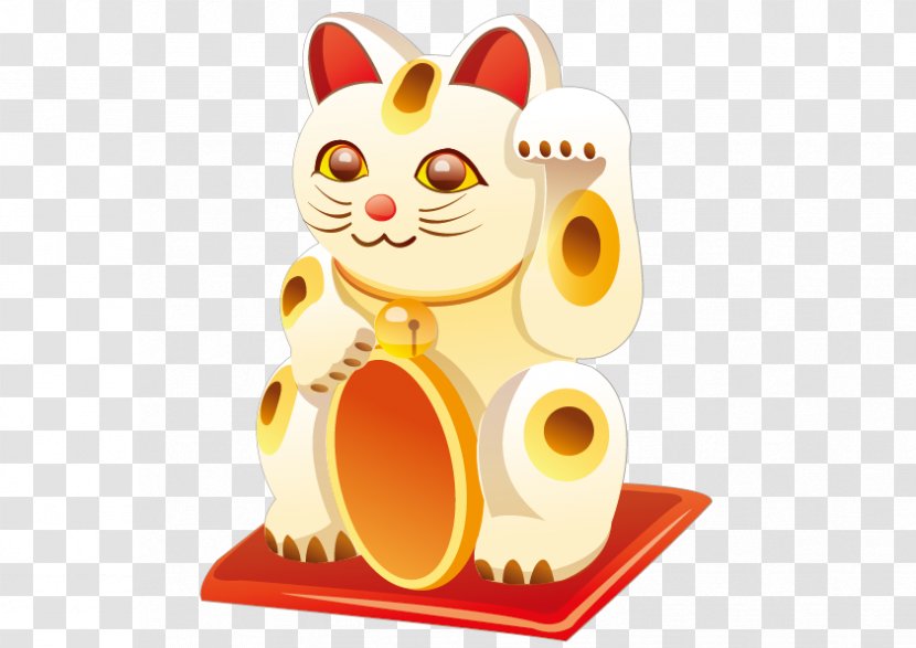 Cat Maneki-neko - Carnivoran - Vector Lucky Transparent PNG