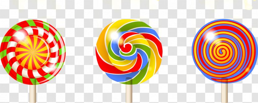 Lollipop Bonbon Candy - Spiral - 3d Creative Hand-painted Material Transparent PNG