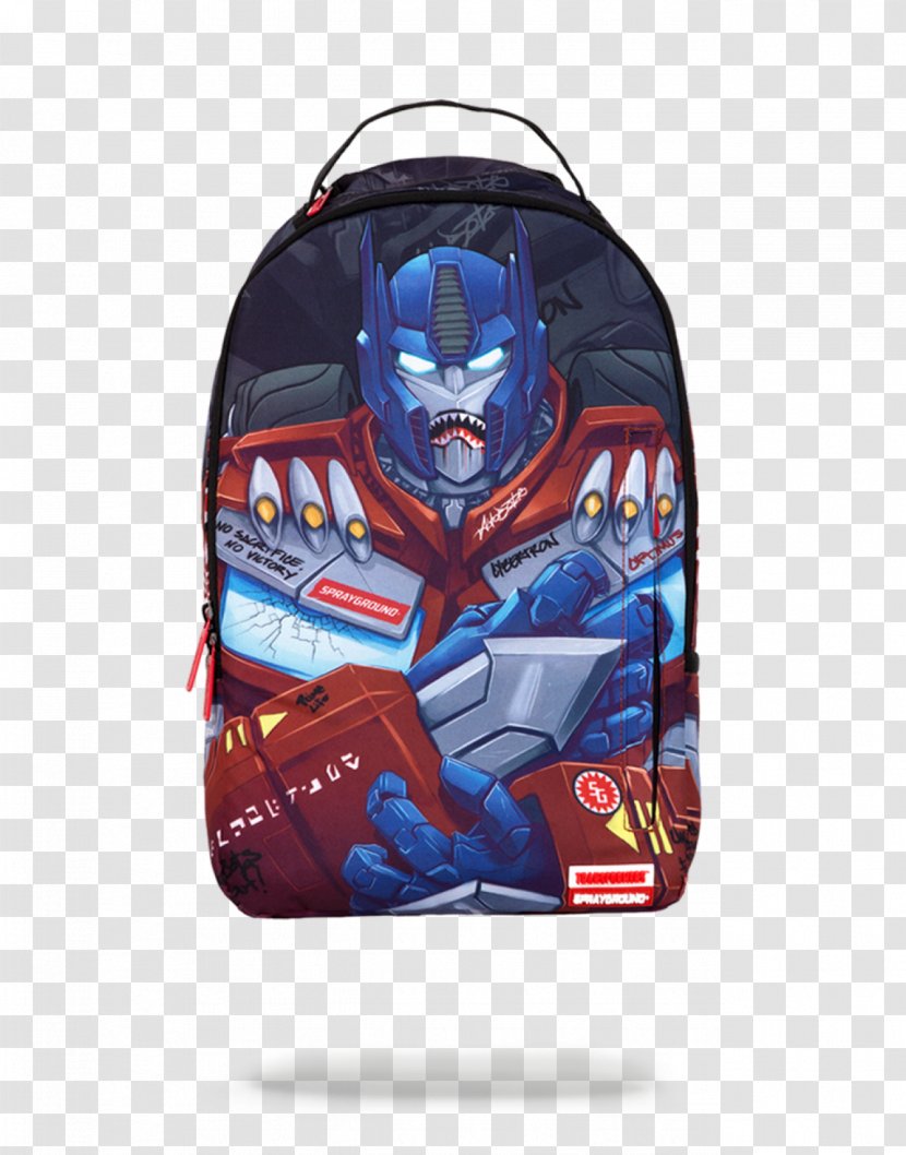 Optimus Prime Sprayground Marvel Civil War Backpack Bag Decal Transparent PNG