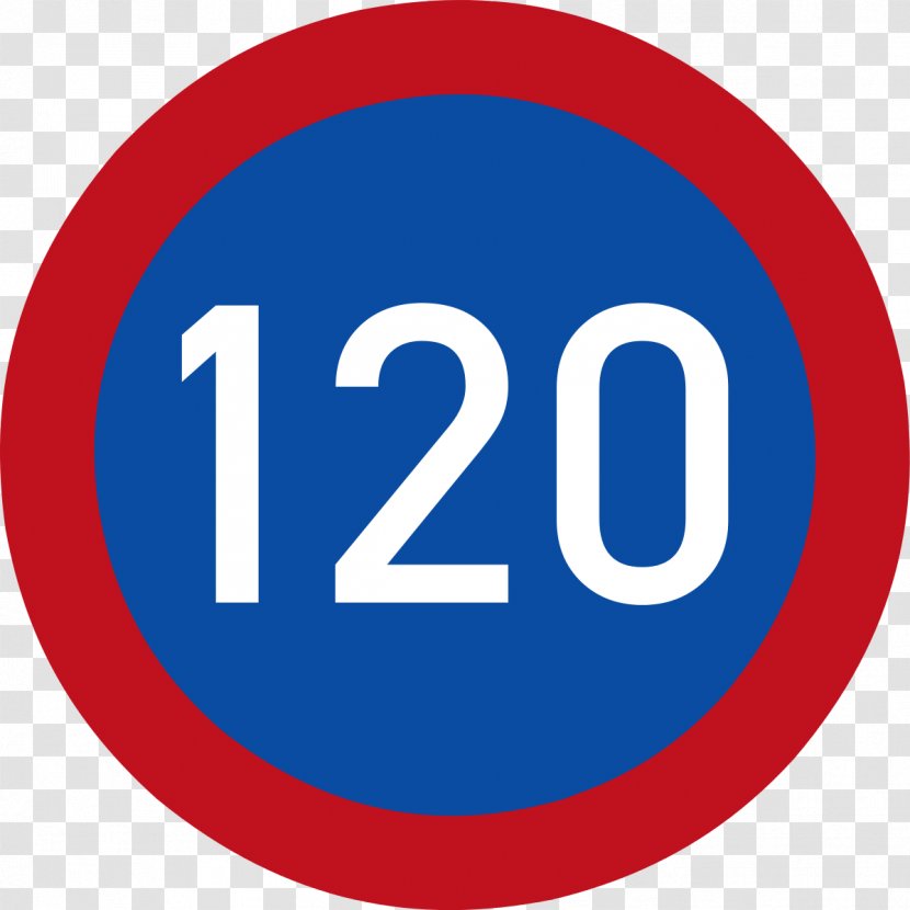 Speed Limit Traffic Sign Road Signs In Botswana Kilometer Per Hour - All-round Transparent PNG