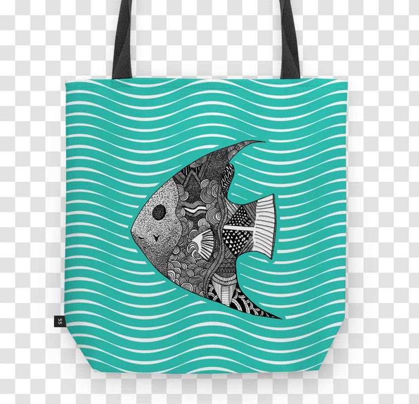Handbag Tote Bag Art Clay Jensen Illustration - Peixe Pintado Rio Transparent PNG