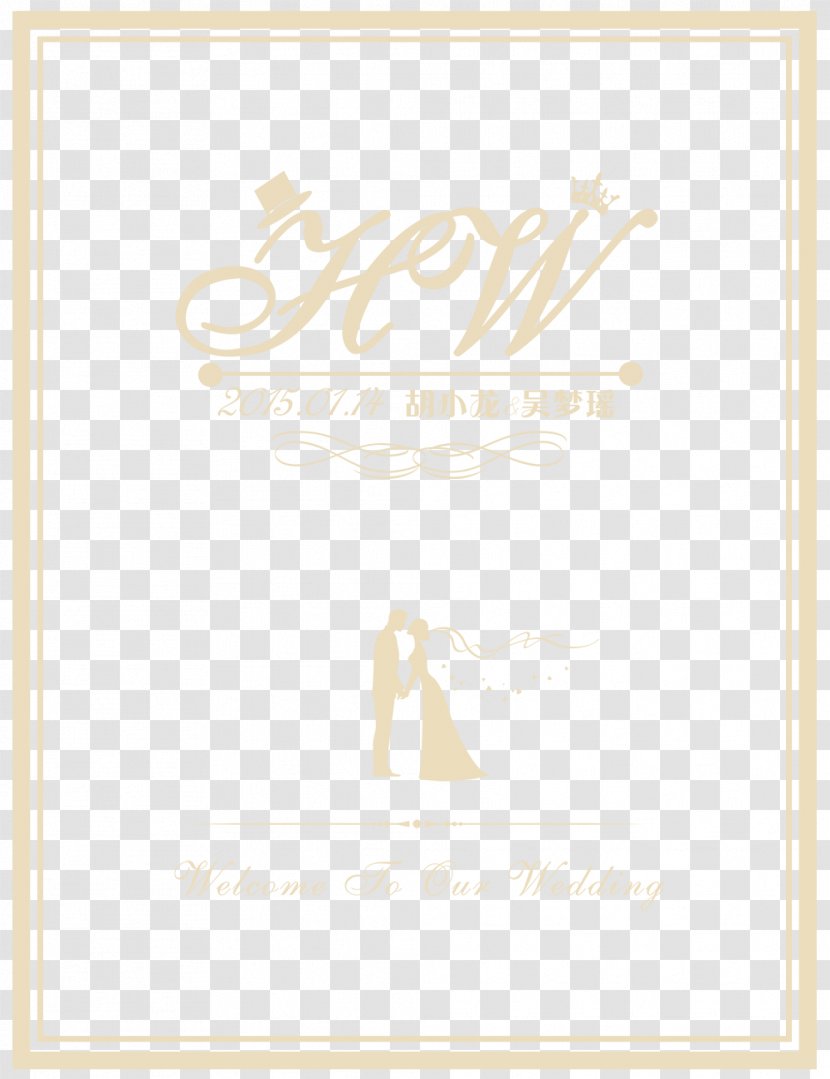 Wedding Welcome Card - Paper - Area Transparent PNG