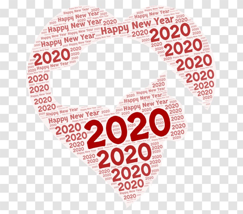2020 Happy - Logo - New Year Transparent PNG