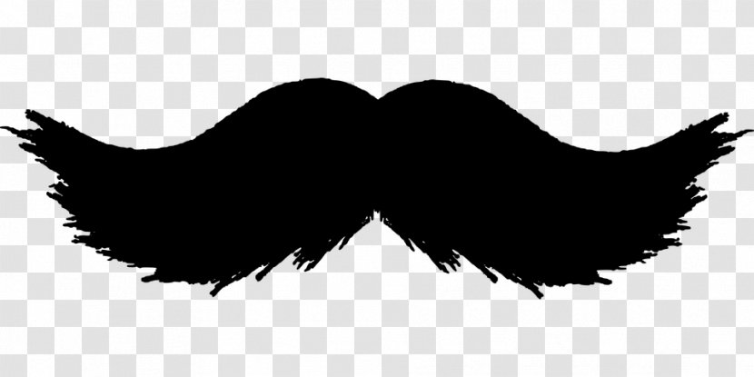Handlebar Moustache Beard Clip Art - Black And White Transparent PNG