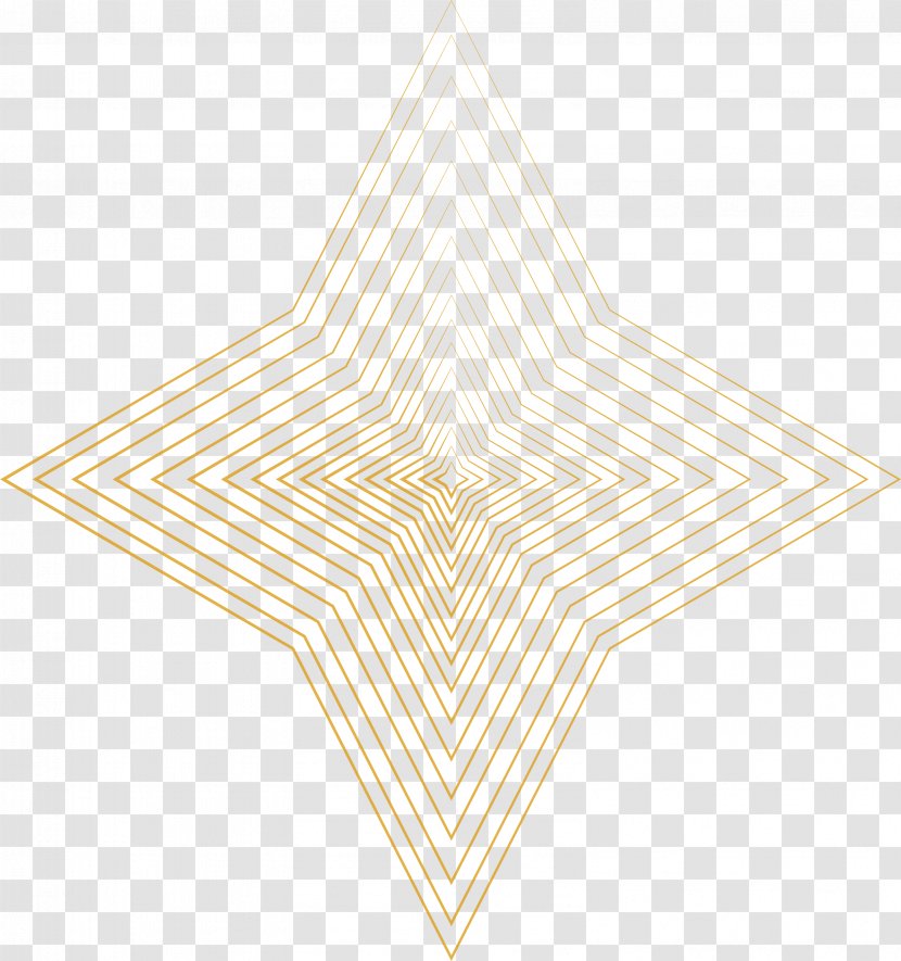 Beige Angle Star Pattern - Point - Golden Cross Transparent PNG