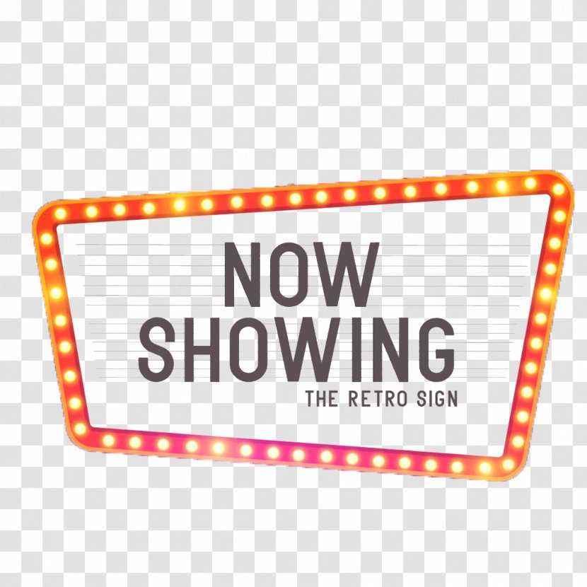 Cinema Theatre Neon Sign - Royaltyfree - Signboard Deduction Material Transparent PNG