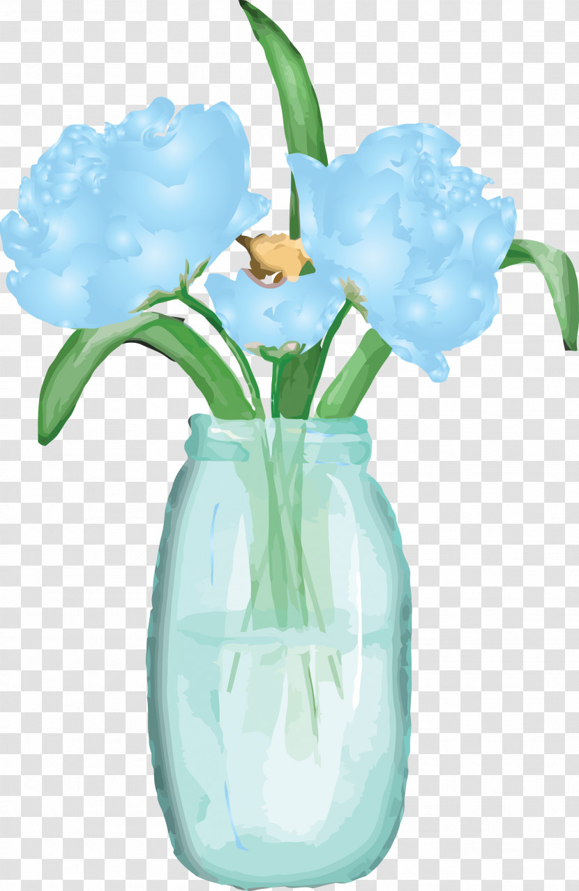 Flower Aqua Vase Plant Hydrangea Transparent PNG