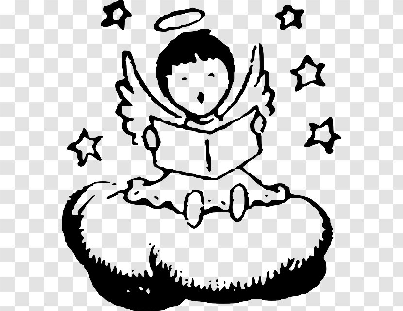 Angel Cartoon Clip Art - Silhouette - Baby Transparent PNG