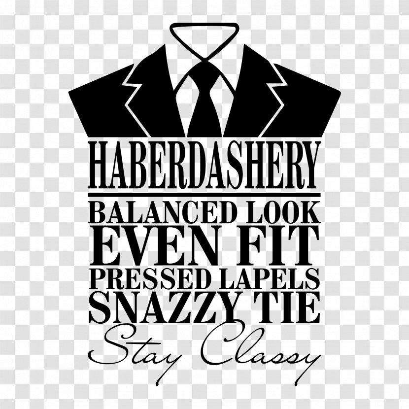 T-shirt Haberdasher Quotation Logo Pattern Transparent PNG