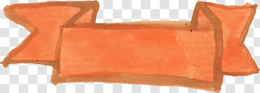 Watercolor Painting Web Banner Rectangle - Wood - Orange Transparent PNG