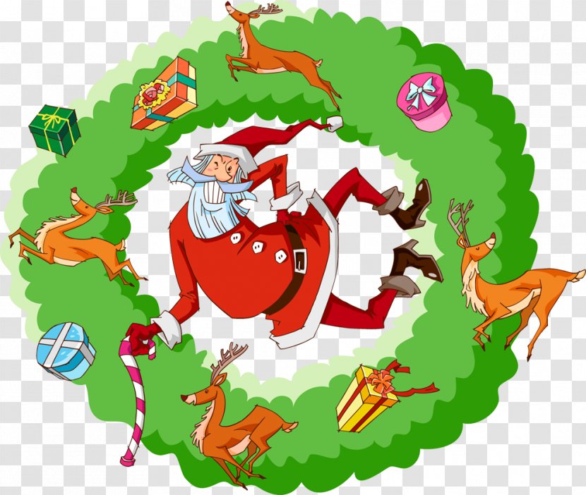 Santa Claus Clip Art Reindeer Vector Graphics Christmas Day Transparent PNG