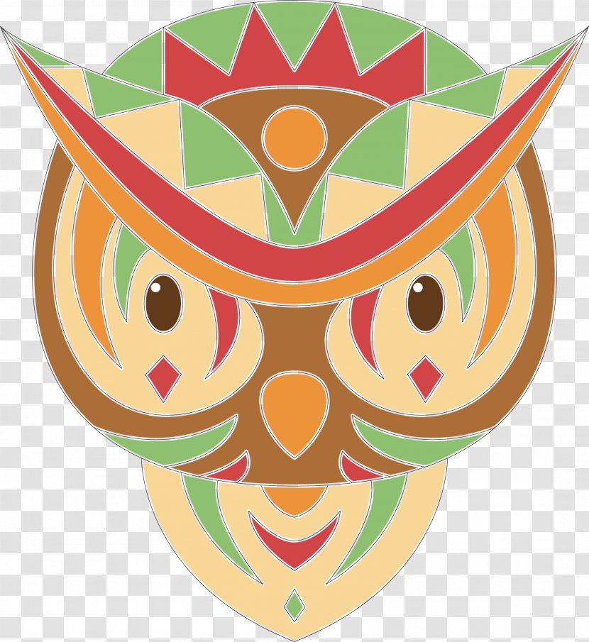 Owl Bird Illustration - Art - Vector Cute Color Parrot Transparent PNG