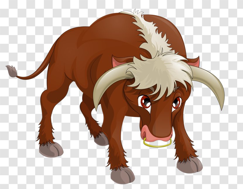 Cattle Cartoon Illustration - Like Mammal - Longhorn Cow Transparent PNG